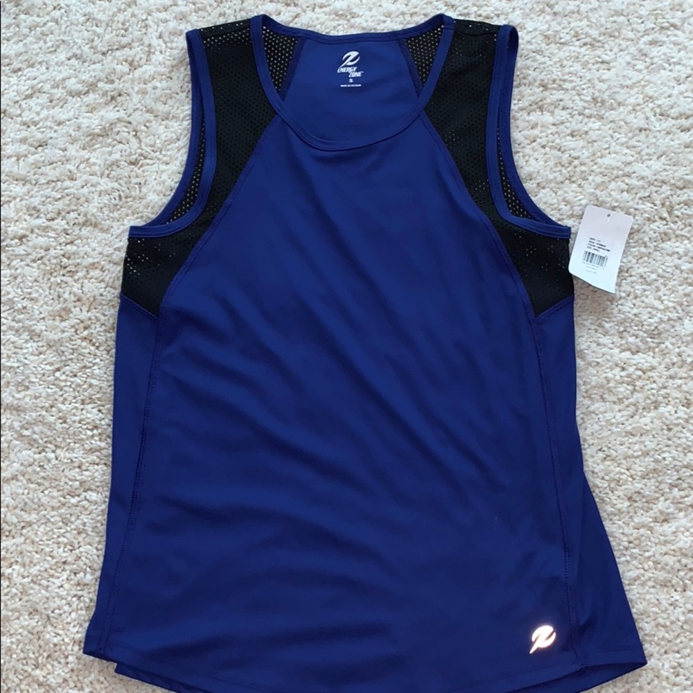 BRAND NEW! Blue and Black Tank Top